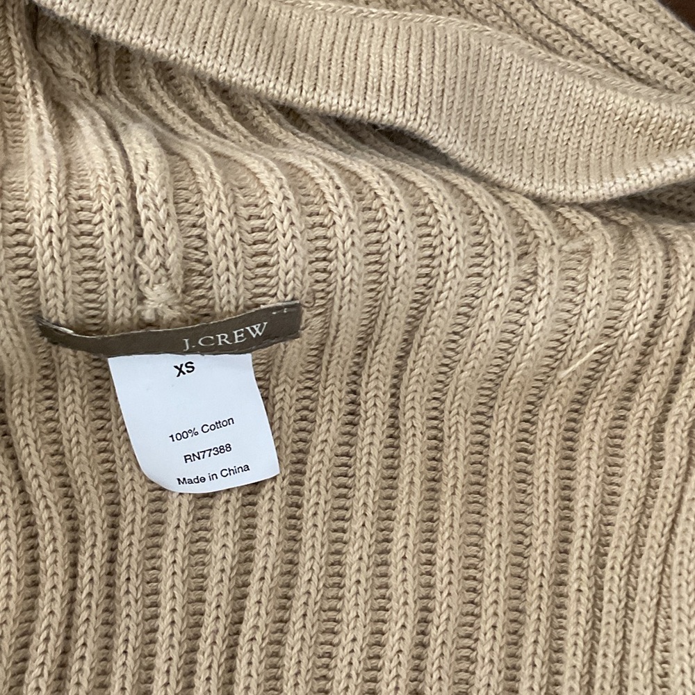 J. Crew Tan Ribbed Long Coat - Picture 5 of 5